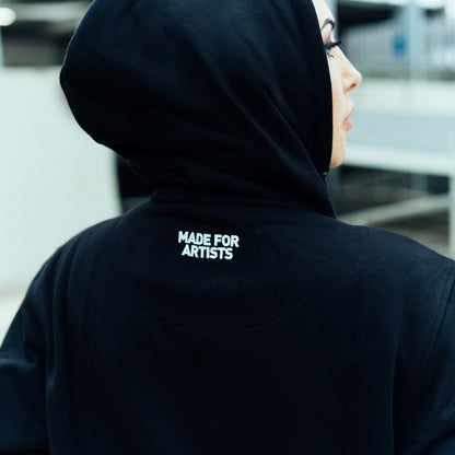 Zip Hoodie avec logo brodé